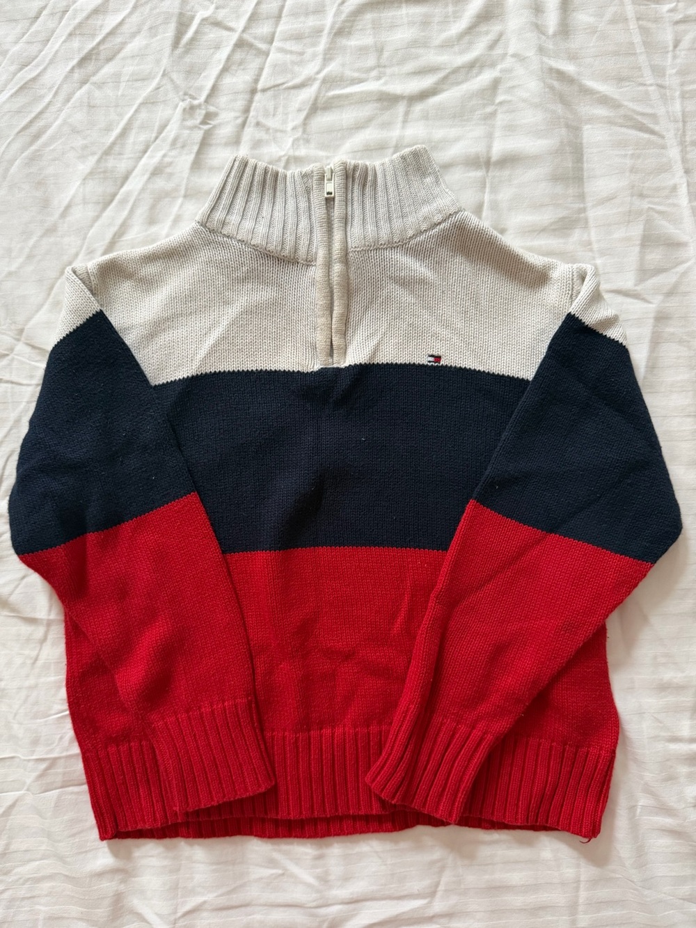 Tommy Hilfiger Children Colorblock Half-Zip Sweater